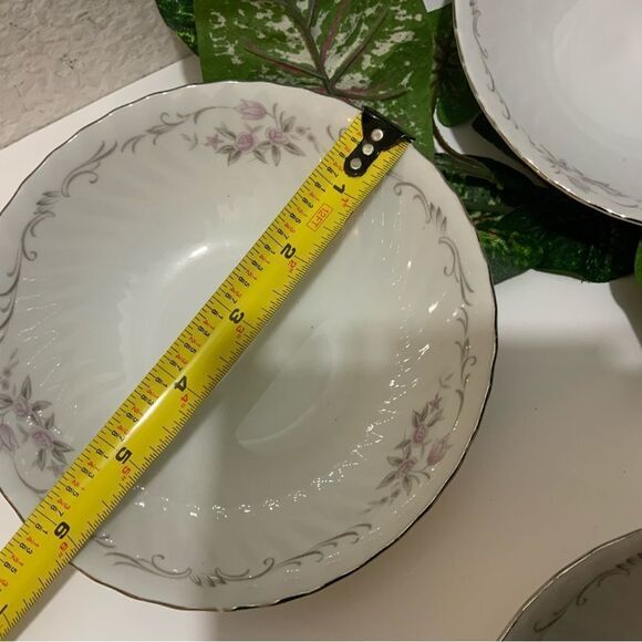 Set 4 GENUINE PORCELAIN CHINA GOLD STANDARD PINK ROSE MADE IN JAPAN FRUIT BOWL - Picture 4 of 8